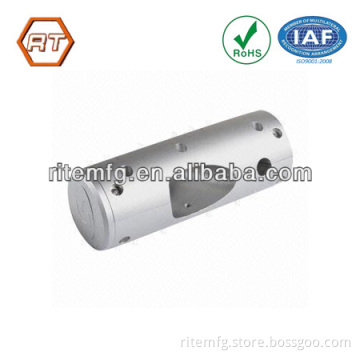 anodized silver aluminum cnc turning lathes parts